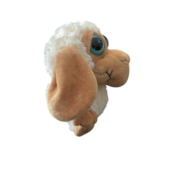 Big Eyed Babies Brown White Sheep Plush Stuffed Animal Collectible Toy 8" - Picture 2 of 8